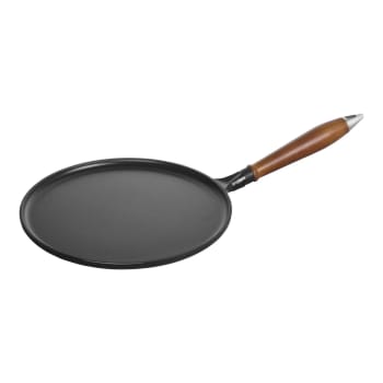 Staub Pans 28 Cm Cast Iron Pancake Pan With Wooden Handle