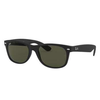 Ray-Ban New Wayfarer Classic Sunglasses - Black/Green Classic G15