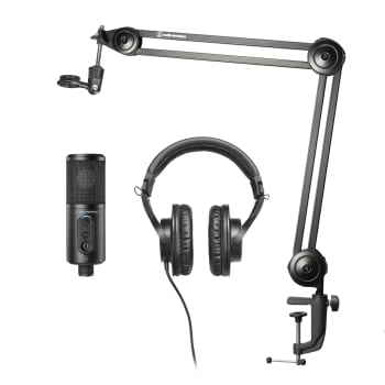 Audio-Technica Content Creator Pack for Podcasting Streaming Gaming and Content Creation