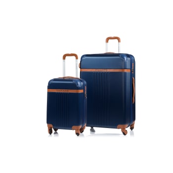CHAMPS Vintage Collection 2pc Hard Side Expandable Luggage Set - Navy