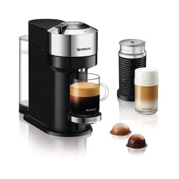 Nespresso by De'Longhi Vertuo Next Coffee and Espresso Machine with Aeroccino - Chrome