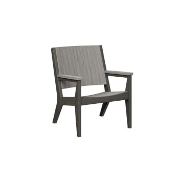 Berlin Gardens - Mayhew Chat Chair - Driftwood Gray on Coastal Gray