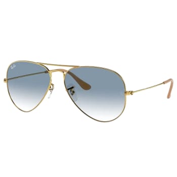 Lunettes de soleil non polarisées Aviator Gradient de Ray-Ban - Or/Bleu clair dégradé