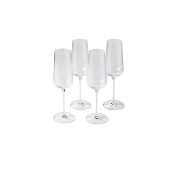 Fable - The Flute Glasses 4-Piece Set Clear