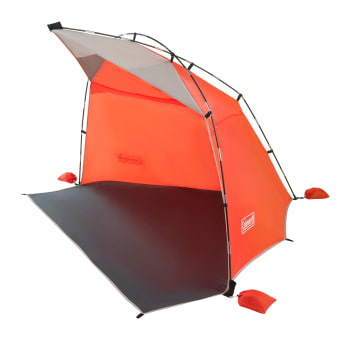 Coleman -Skyshade Compact Large Portable Beach Shade, Tiger Lily