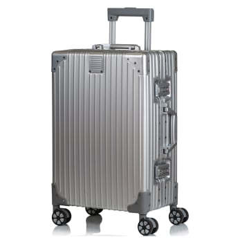 CHAMPS Elite Collection Aluminum Carry-On, Silver