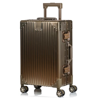 CHAMPS Elite Collection Aluminum Carry-On, Titanium Gold