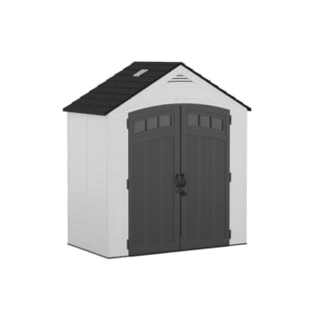 Suncast - Vista® 7 x 4' Storage Shed - Ice Cube