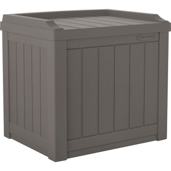 Suncast - 22 Gal. Small Deck Box w/Storage Seat - Stoney