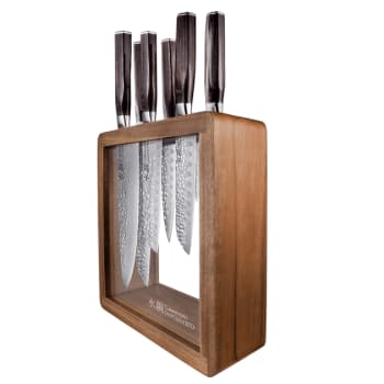 Cuisine::pro® Damashiro® EMPEROR Mokuzai 7 Piece Knife Block