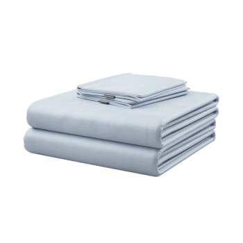 HUSH Iced Bamboo Cooling Sheet and Pillowcase Set - King - Artic Blue