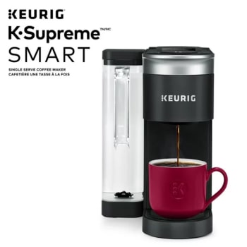 KEURIG-SINGLE SERVE BREWER-K-SUPREME SMART-CHARCOAL