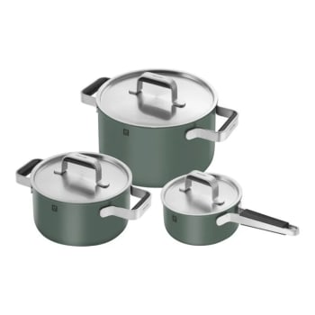 Zwilling® 6 Piece Stainless Steel Cookware Set - Green