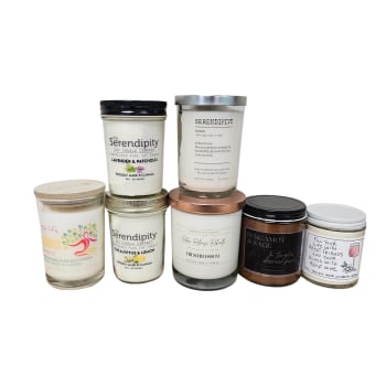 Serendipity Wellness Moments Candle Box Containing 7 Assorted
