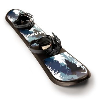 Hurley 48" Printed Beginner Snowboard W/ Premium Bindings Blue Mountain