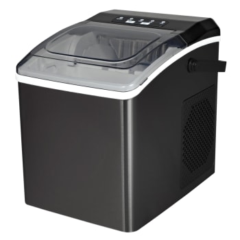 Machine à glace portable de Koolatron - acier inoxydable noir
