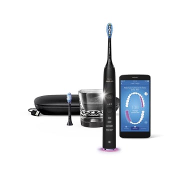 Brosse à dents électrique rechargeable Philips Sonicare DiamondClean Smart 9350 - Noir