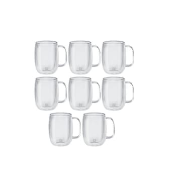 Zwilling Sorrento Plus Double Wall Coffee Mug - Set of 8