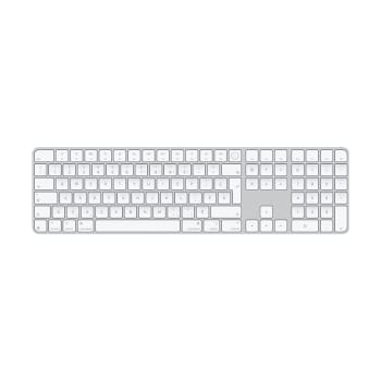 Magic Keyboard avec Touch ID et pavé numérique pour modèles Mac avec Apple silicon – Anglais (États-Unis) – Touches blanches