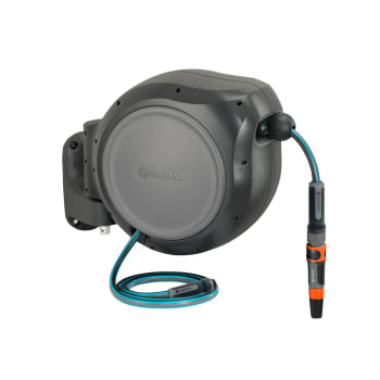Gardena Wall-Mounted Auto-Retractable Hose Reel (50 ft)