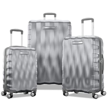 Samsonite Ziplite 3-Piece Nested Set - Silver