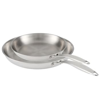 Ensemble de poêles 2 pièces Forte en acier inoxydable 3 plis de Lagostina