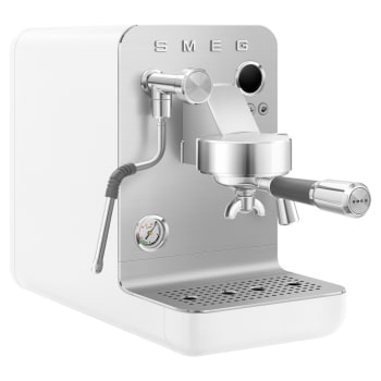 Smeg Minipro Espresso Manual Coffee Machine - Matte White