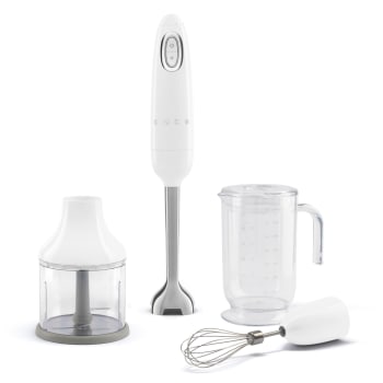 Smeg Immersion Hand Blender with Attachments - White
