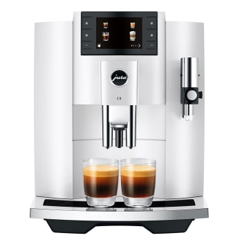 Machine à expresso entièrement automatique E8 de JURA®  - Blanc piano