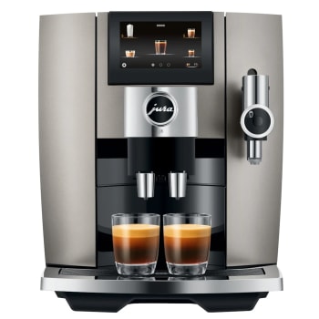 Machine espresso super automatique J8 de JURA® – argent minuit