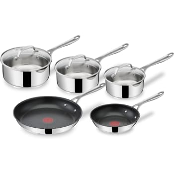 Ensemble 8 pièces en acier inoxydable Jamie Oliver par T-fal Cooks Direct