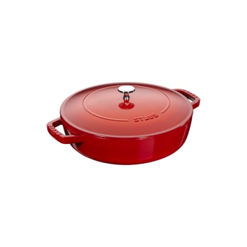 Staub 3.7L/4QT Braiser Saute Pan Chistera - Cherry