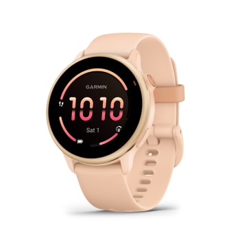 Garmin® vívoactive® 6 Metallic Pink Dawn with Pink Dawn Band 42mm Smartwatch