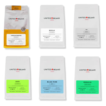 United Beans Medium Roast Collection - 6 Pack