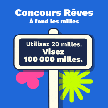 Concours 100 000 milles, ça fait rêver
