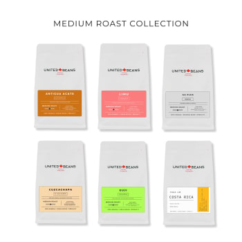 United Beans Medium Roast Collection - 6 Pack