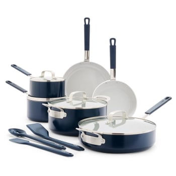 Bobby Flay by GreenPan ™ Ceramic 13-Piece Cookware Set - Oxford Blue