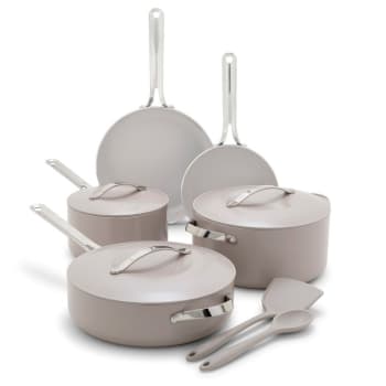 GreenPan ™ Nova Ceramic Nonstick 10-Piece Cookware Set - Clay