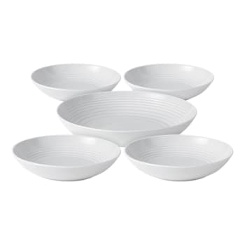Royal Doulton Gordon Ramsay Maze Pasta Bowl Set 5pc - White