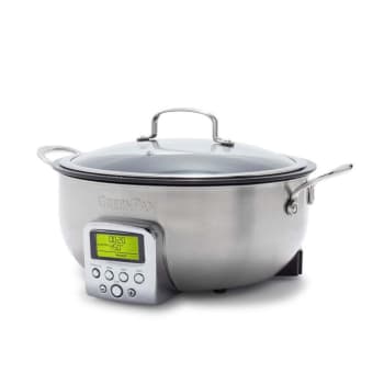 GreenPan™ Multifunction Deep Electric Skillet - Premiere Stainless Steel