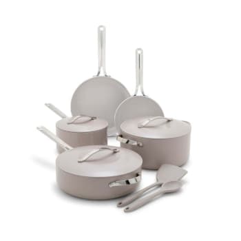 GreenPan ™ Nova Ceramic Nonstick 10-Piece Cookware Set - Clay