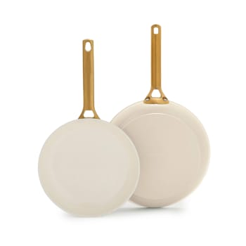 GreenPan ™ Reserve Pro Ceramic Nonstick 2-Piece Frypan Set - Cream