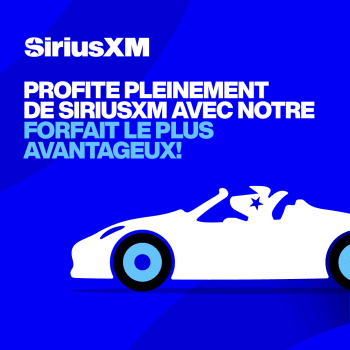 Abonnement d’un an au forfait Le Complet Voiture SiriusXM (nouveaux abonnés seulement)