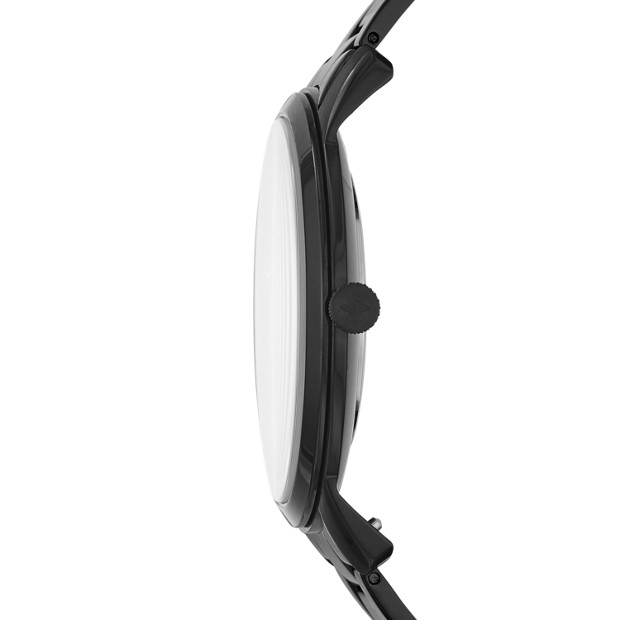 Fossil The Minimalist Carbon Series Three-Hand Black Stainless Steel Watch #2