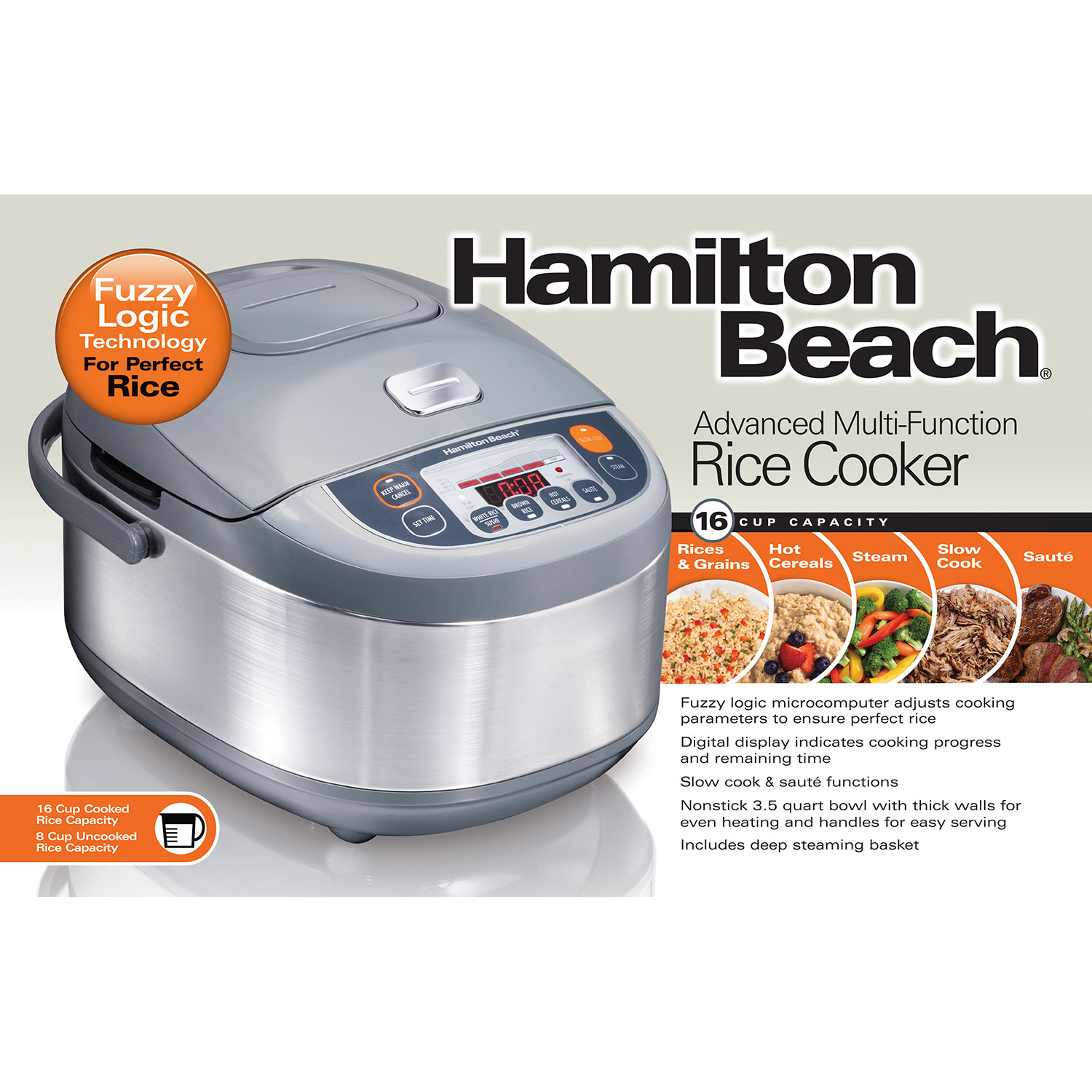 Hamilton Beach Advanced Multi-Function Rice Cooker