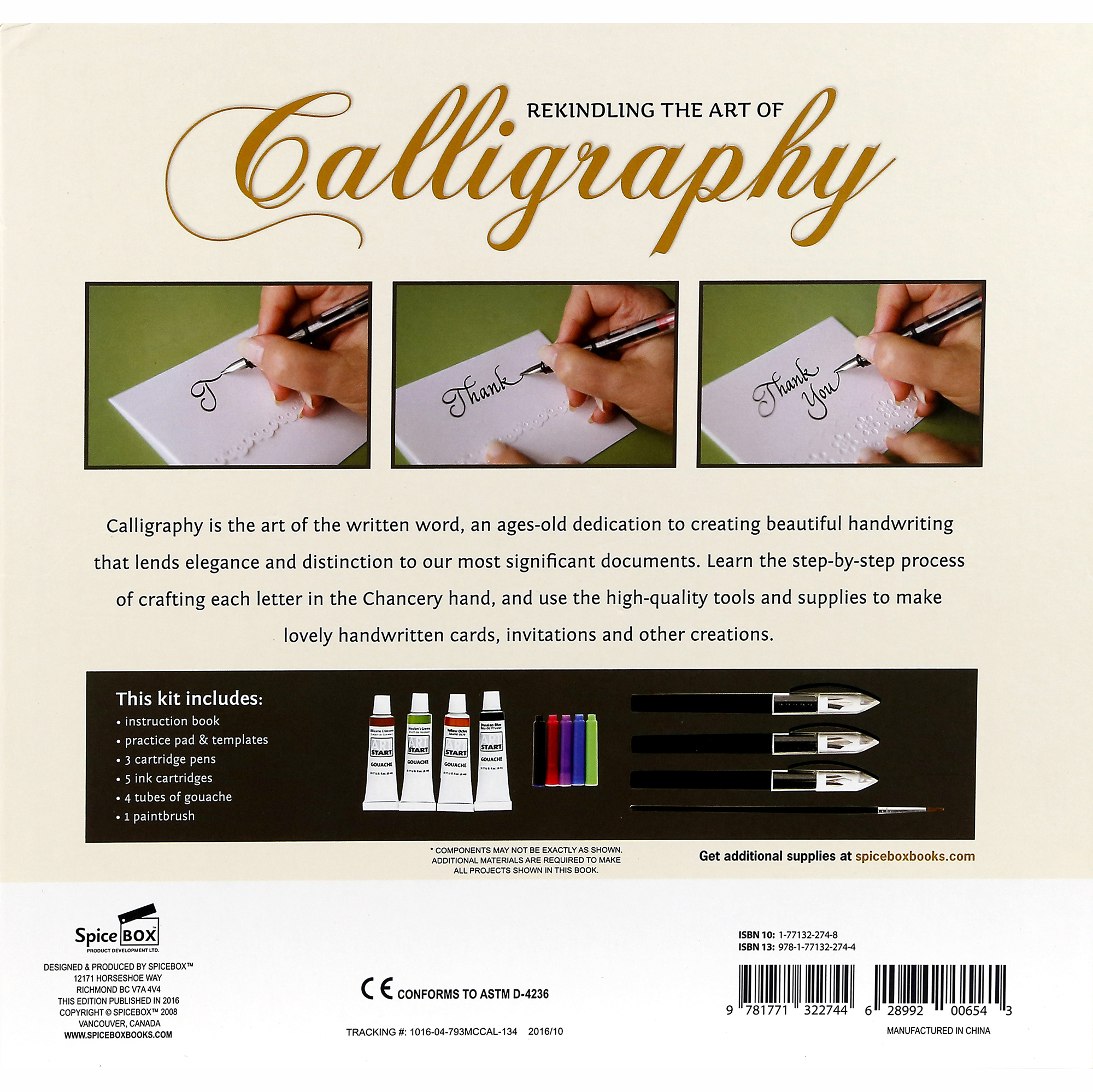 Spicebox CALLIGRAPHY FOR KIDS Kit - A Complete Lettering Kit for