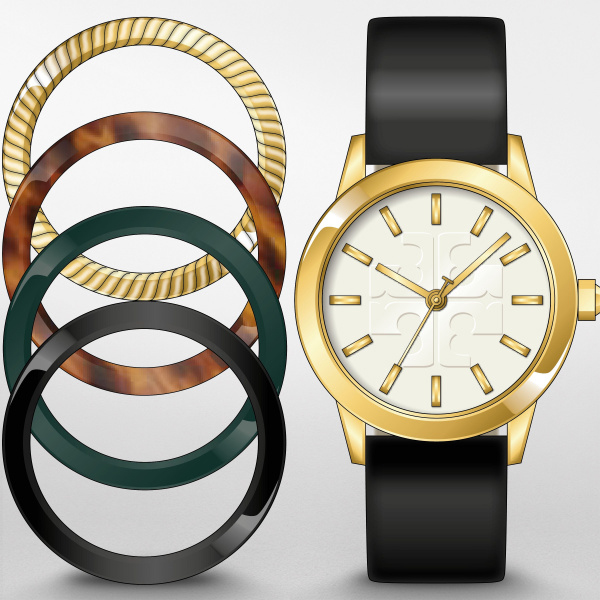 tory burch interchangeable bezel watch