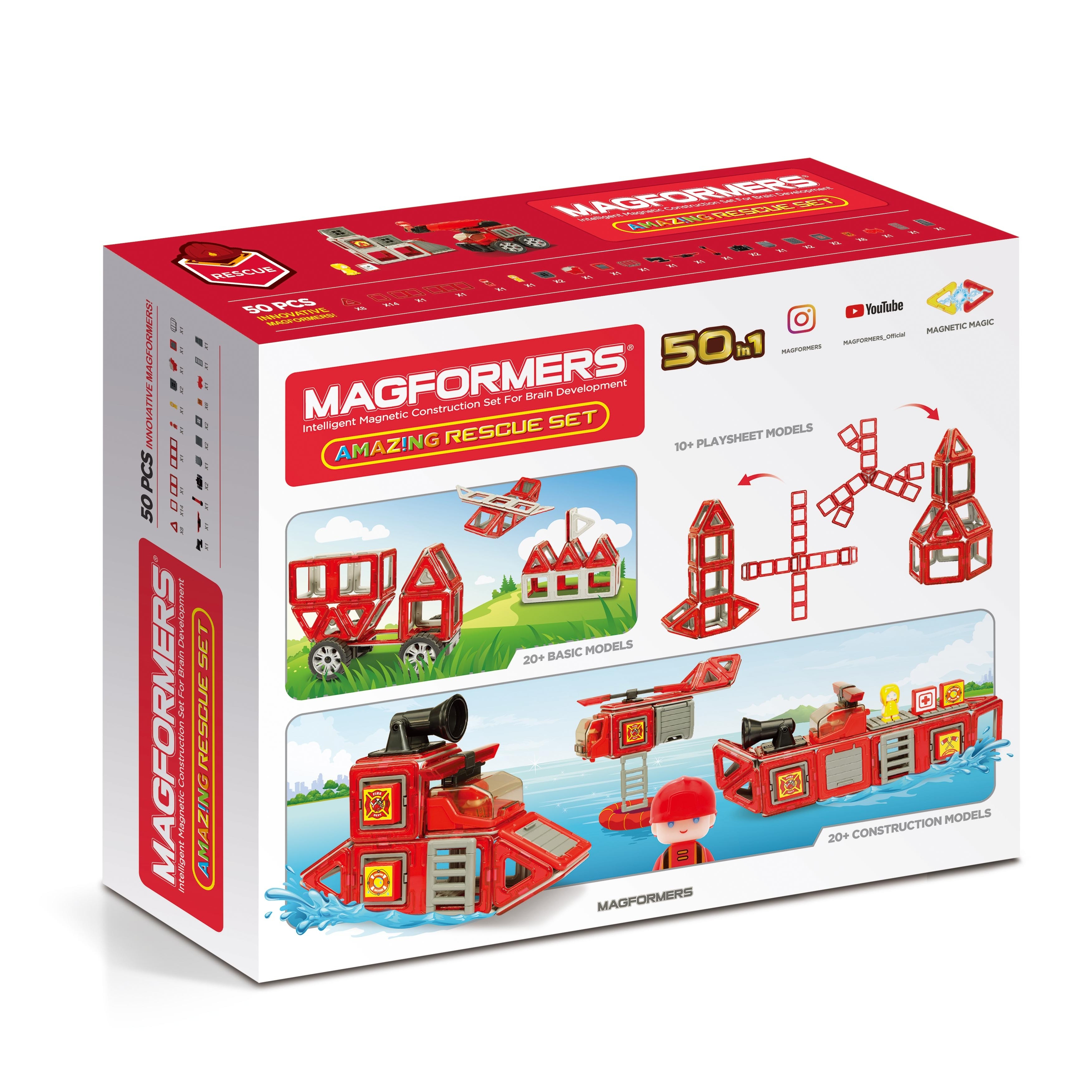 magformers fire truck