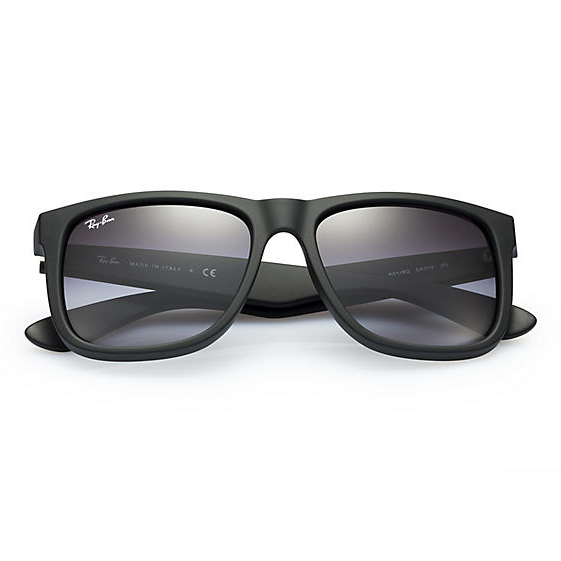 Ray-Ban Justin Classic Sunglasses - Matte Black/Grey