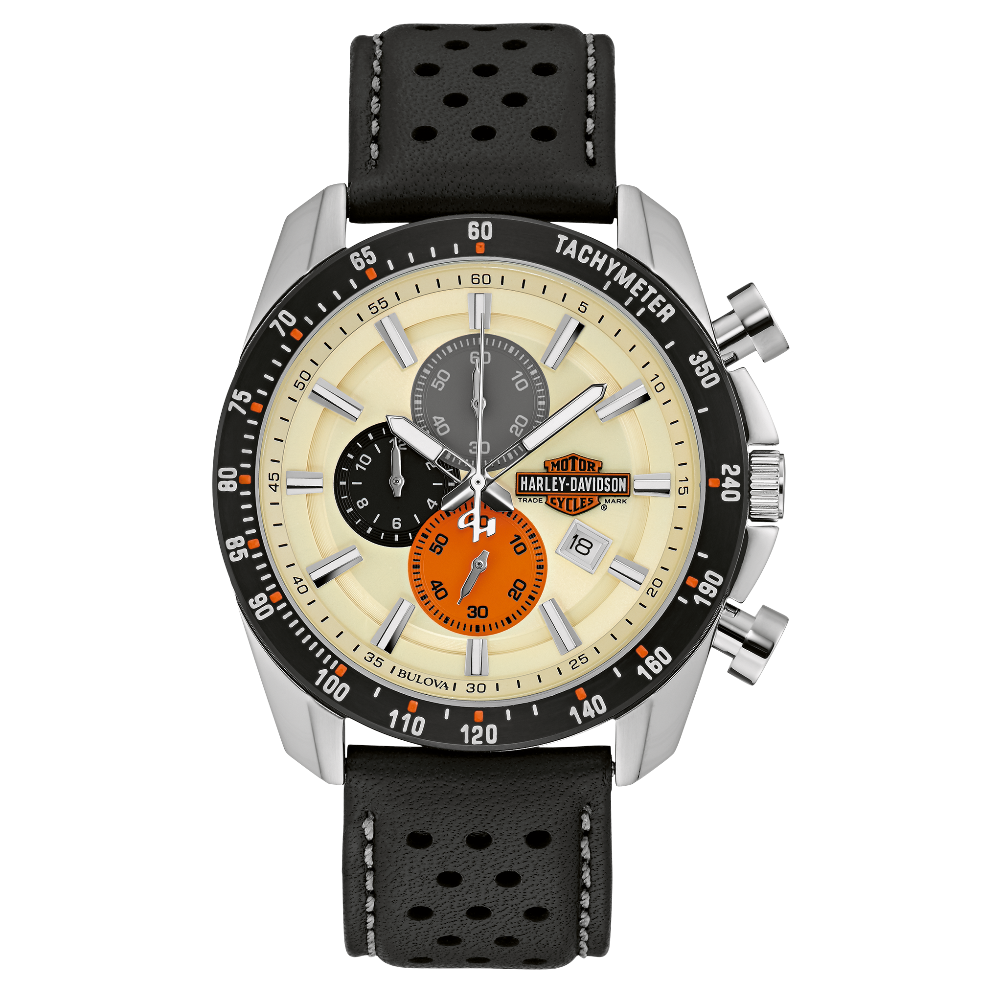 Bulova Harley-Davidson Mens Vintage B&S Chronograph Watch